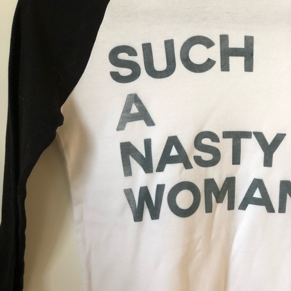 SOLD Nasty Woman Customized H&M Baseball Tee 🤘🏼